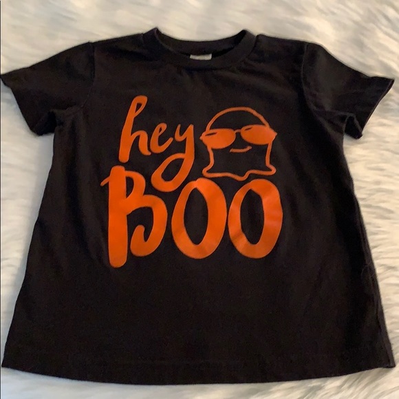 Toddler Boys hey BOO Tee Shirt - Picture 1 of 3